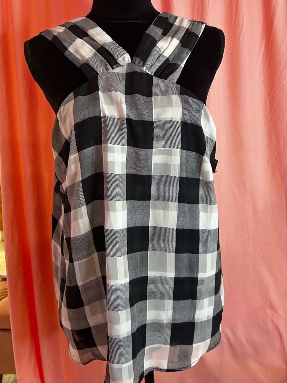 RACHEL Rachel Roy Black and White Striped Top